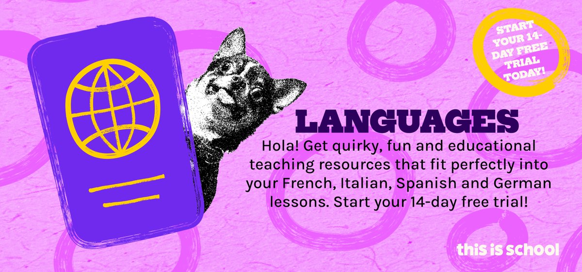 Are your language lessons missing a little je ne sais quoi? Are you spending more time planning and sourcing resources than you are actually teaching? Then it sounds like you might just need This is School to help bring your lessons your life😎 zurl.co/g1855