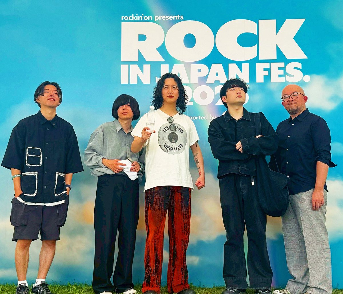本日はキタニタツヤのサポートにて、ROCK IN JAPAN FESTIVAL 2025に出演してきました！
曇り空ではあったけど、とっても盛り上がって楽しゅうございました。
