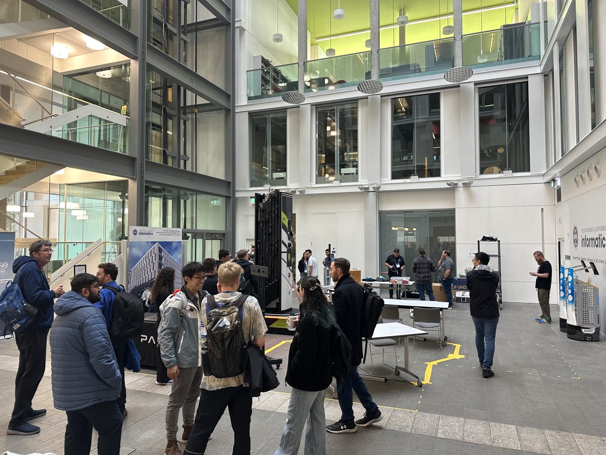 Day 1 of #ROSConUK is underway at the University of #Edinburgh #Informatics forum! We're setting up the conference demo space while attendees meet and get ready for a big day of tours and outside demos, hope to see you at the #LocusRobotics booth tomorrow!