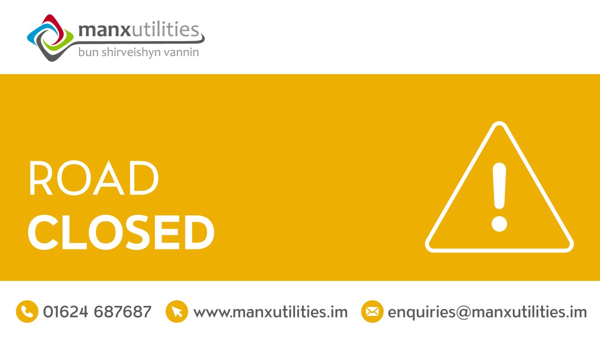 manx_utilities's tweet image. There is an urgent road closure in place at Clannagh Road, Santon, today and tomorrow between 9am and 4.30pm whilst we make repairs to a burst water main. We thank you for your understanding #IOM