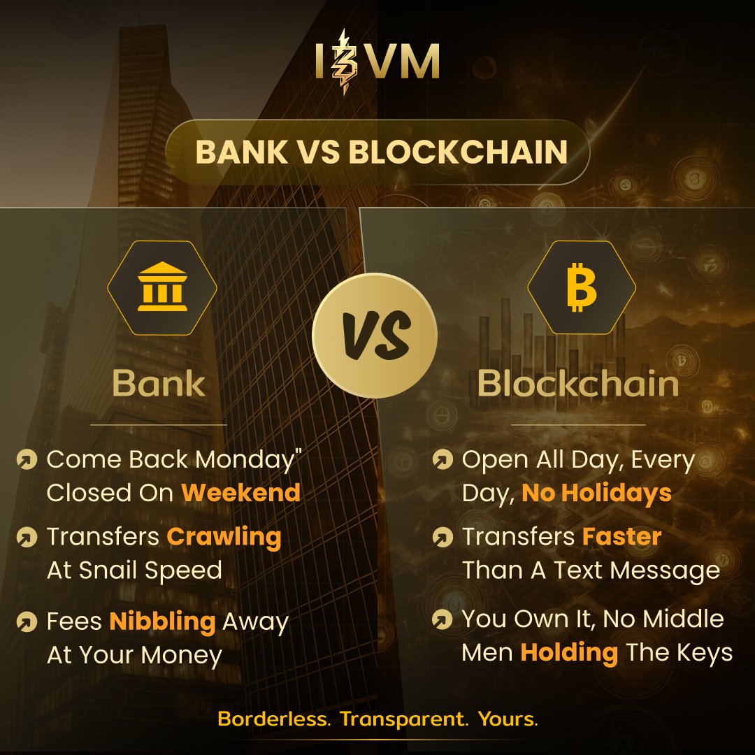 web3staker's tweet image. Banks = control.
Blockchain = freedom.

IBVM makes it better:
⚡ Transparent
🌍 Borderless
🔒 Secure
💰 Community-driven

Follow @IBVMCHAIN to see the future of finance unfold. #IBVM