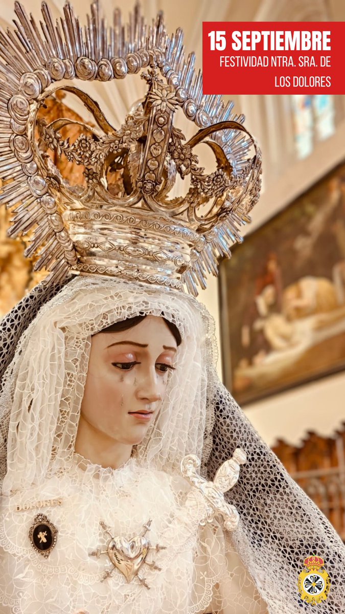 Hoy celebramos la Festividad de Nuestra Señora de los Dolores. Que su ejemplo de amor y fortaleza nos acompañe siempre. 🙏🏼❤️✨