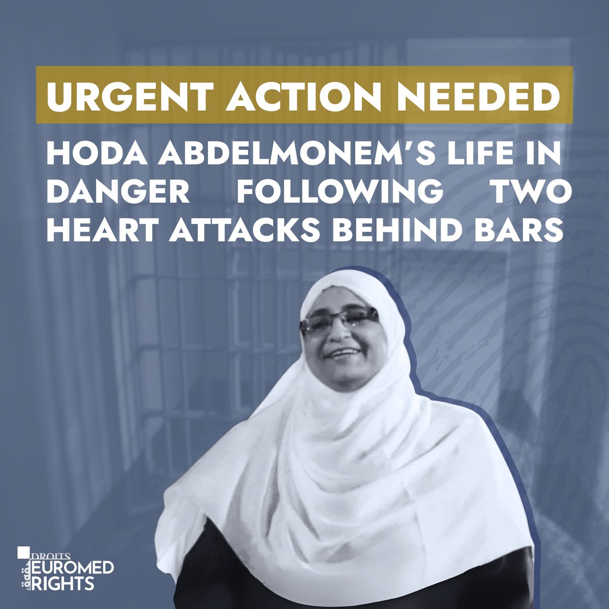 We join 22+ NGOs in urging Egypt to immediately release human rights lawyer Hoda Abdelmonem, whose life is at risk due to severe medical neglect and unlawful prolonged detention. Read full joint statement: shorturl.at/qmTE2