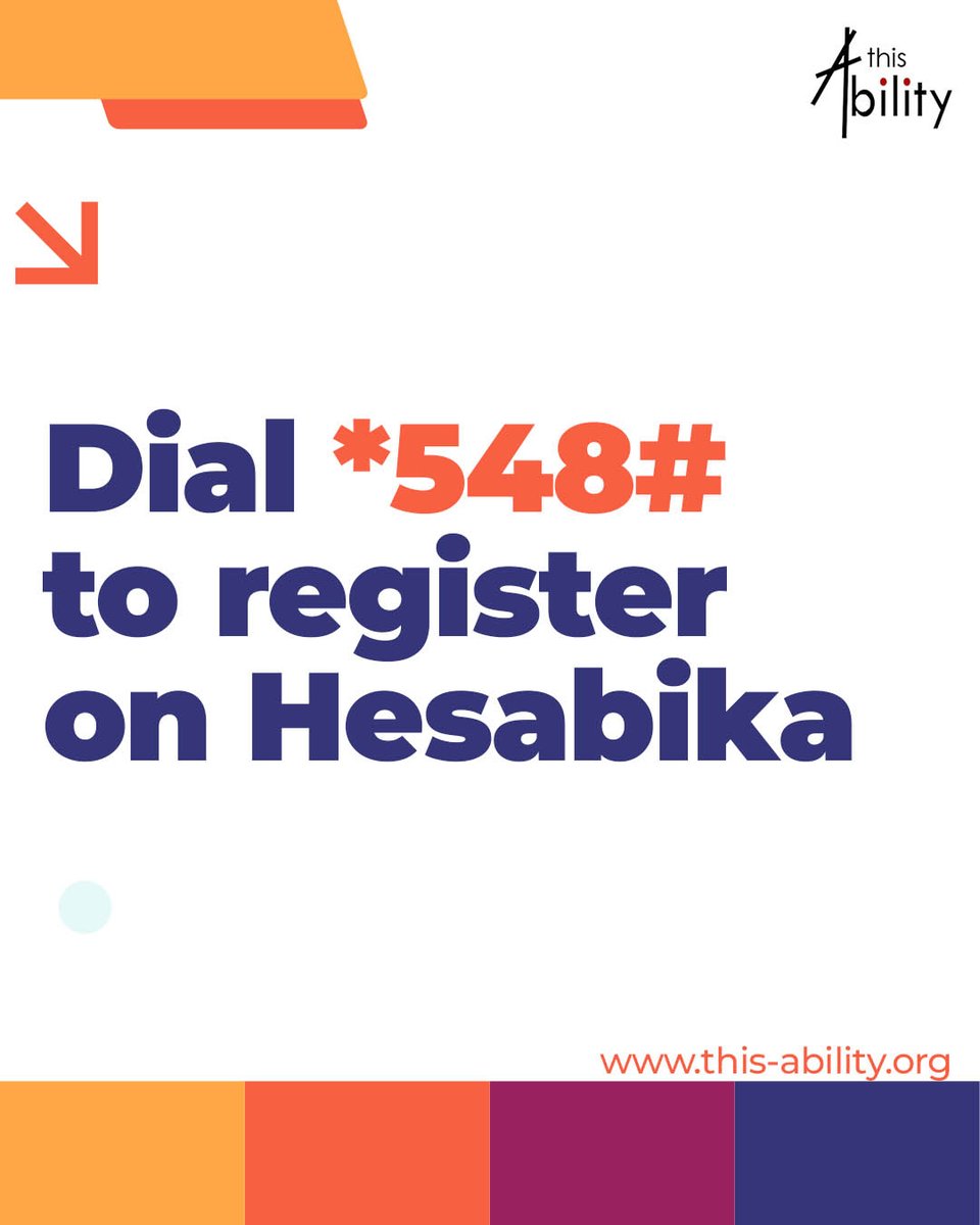 this_ability_ke's tweet photo. Every new week is a chance to take bold steps toward your goals. Through Hesabika, we ensure #women & #girls with #disabilities are counted, seen & included in #SRHRadvocacy. Dial *548# today & be part of the change.
#MondayMotivation #Hesabika #SRHRplusD #A11y #skills https://t.co/1An5GY8R51