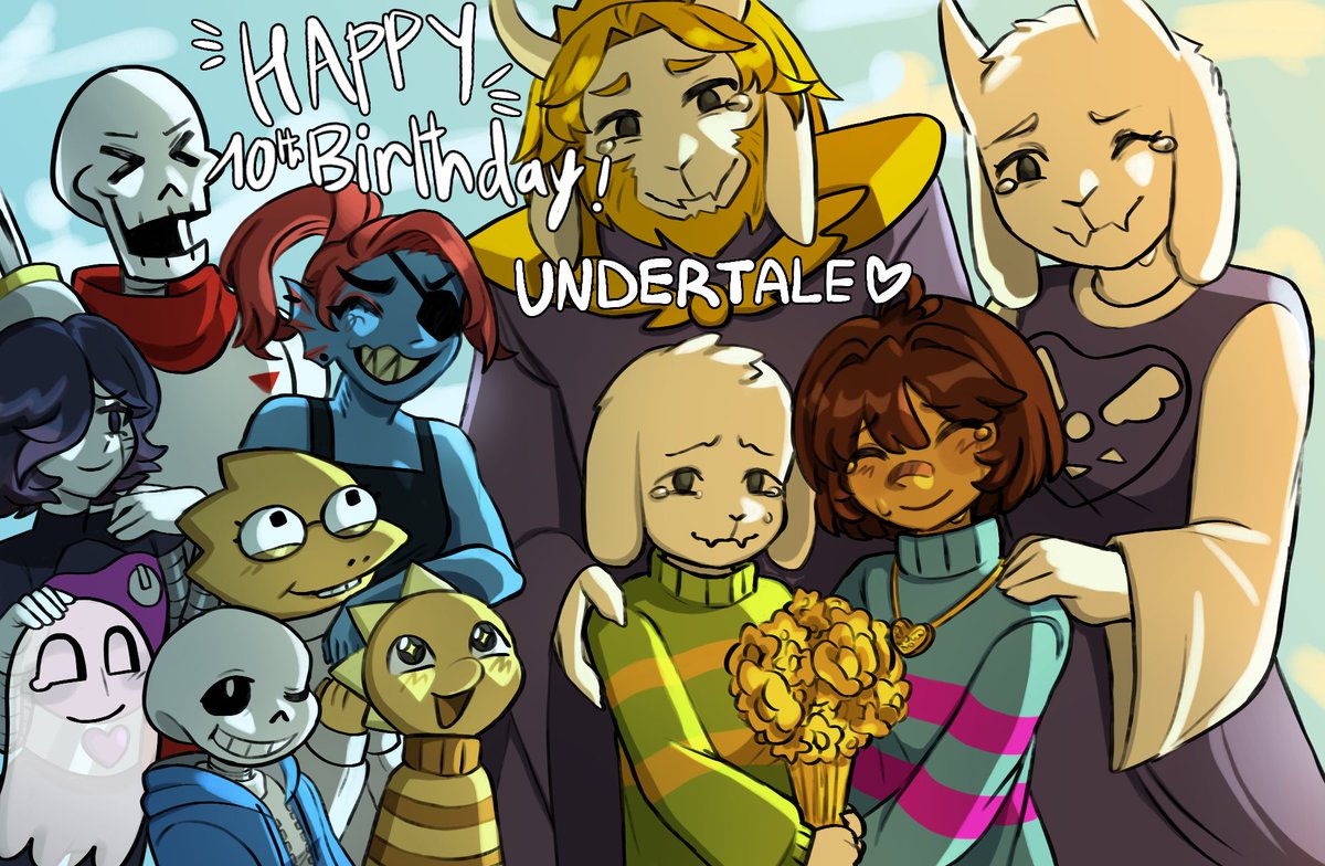 Happy 10th Birthday, UNDERTALE!!! This game means so much to me!! #undertale #undertale10thanniversary