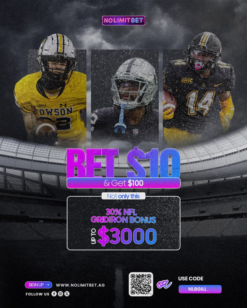 BetKenya_254's tweet image. 🔥 BET $10 &amp;amp; Get $100 Instantly! 🔥
Plus, score a 30% NFL Gridiron Bonus up to $3000 🏈💰
Don’t miss your chance to win big this NFL season!

👉 Sign up now: nolimitbet.ag/?aff=NLBGILL

Use Code: NLBGILL

#NFL #SportsBetting #BettingBonus #FootballSeason #Gridiron  #NoLimitBet