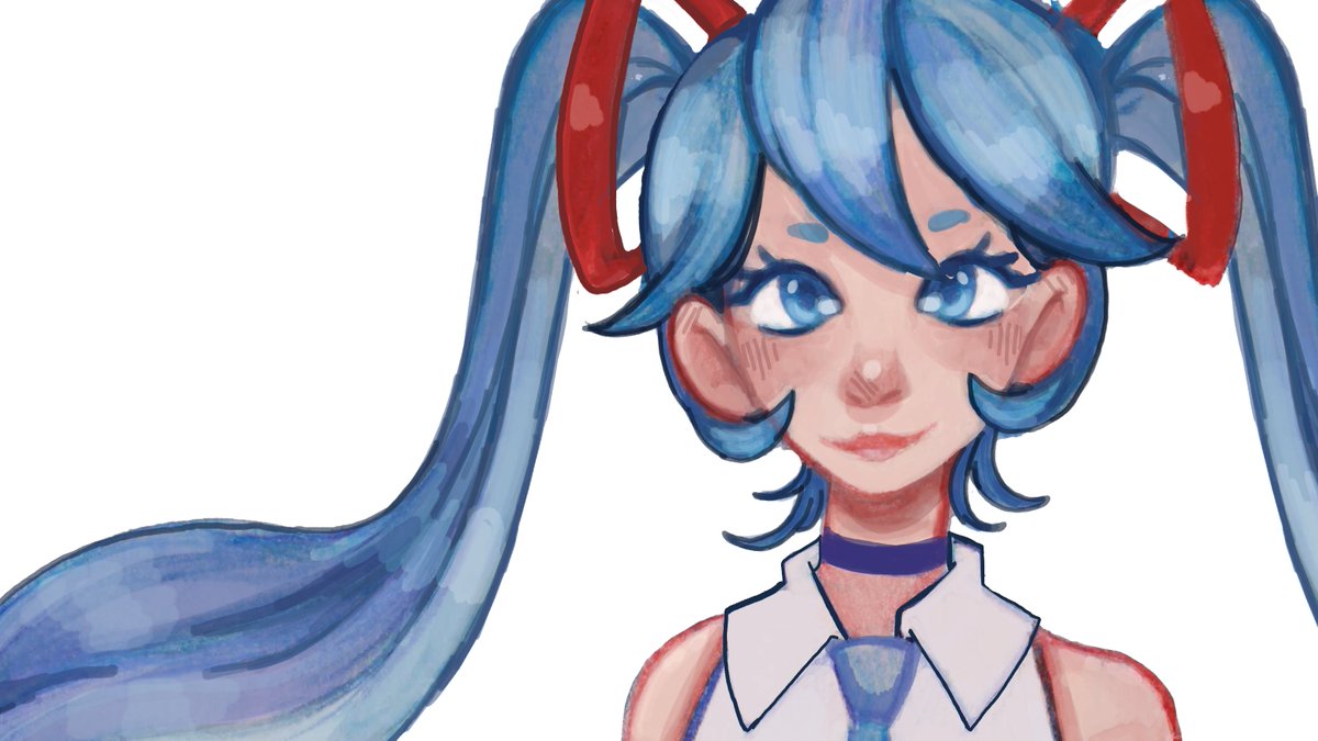 Mak_aroni's tweet photo. My daughter REALLY likes Miku.

#wip #miku #fanart #vocaloidfanart #HatsuneMikuArt https://t.co/LY5jxzlotg