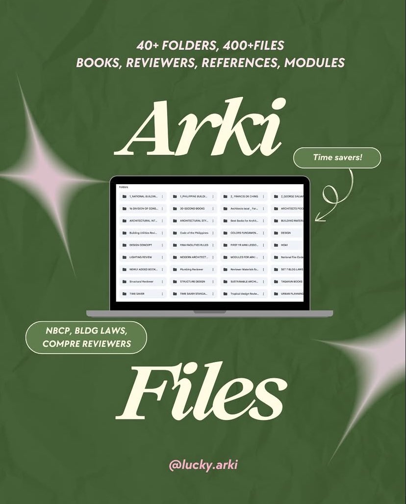 arkimandos's tweet photo. ✨ Architectural Files for sale! ✨
40+ folders containing 400+ Files

- Books, reviewers, references, modules
- proofs on ig! @/lucky.arki 

Avail now! #CommsX https://t.co/FkFQFvcar3