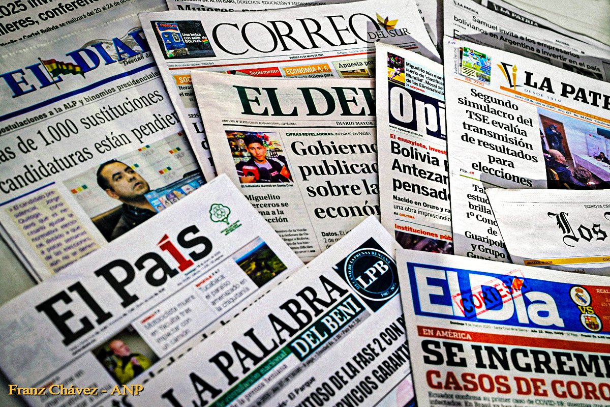 Medios que publicaron columnas de opinión antes y después de las elecciones generales en Bolivia sufren sanción económica.
Lea el reporte de los diarios asociados <a href="/ANPBOLIVIA/">ANP Bolivia</a> que pide respeto al principio de evitar la censura previa:
acortar.link/uG4c58