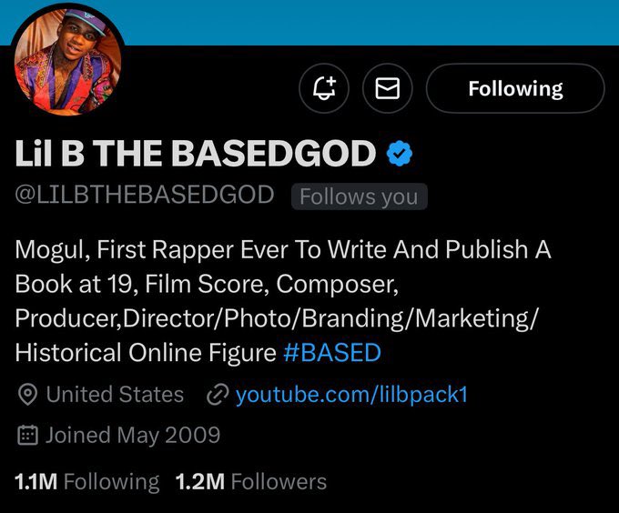 Give it time and stay positive I love you - Lil B