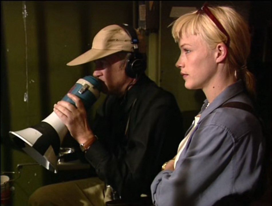 acertainlust's tweet photo. david lynch and patricia arquette on the set of lost highway (1997) https://t.co/o9ZOS6u5Ns