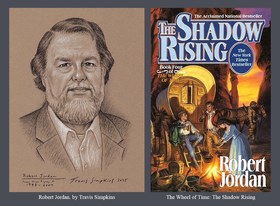 TravisSimpkins7's tweet photo. September 15, 1992: "The Shadow Rising", Book Four of the Wheel of Time by Robert Jordan, was published.
Portrait by Travis Simpkins
#TheShadowRising #WheelOfTime #robertjordan #AesSedai #randalthor #moirainedamodred #fantasy #TheOnePower #fantasybooks #books #TravisSimpkins #art https://t.co/ScmI2Y0wlZ