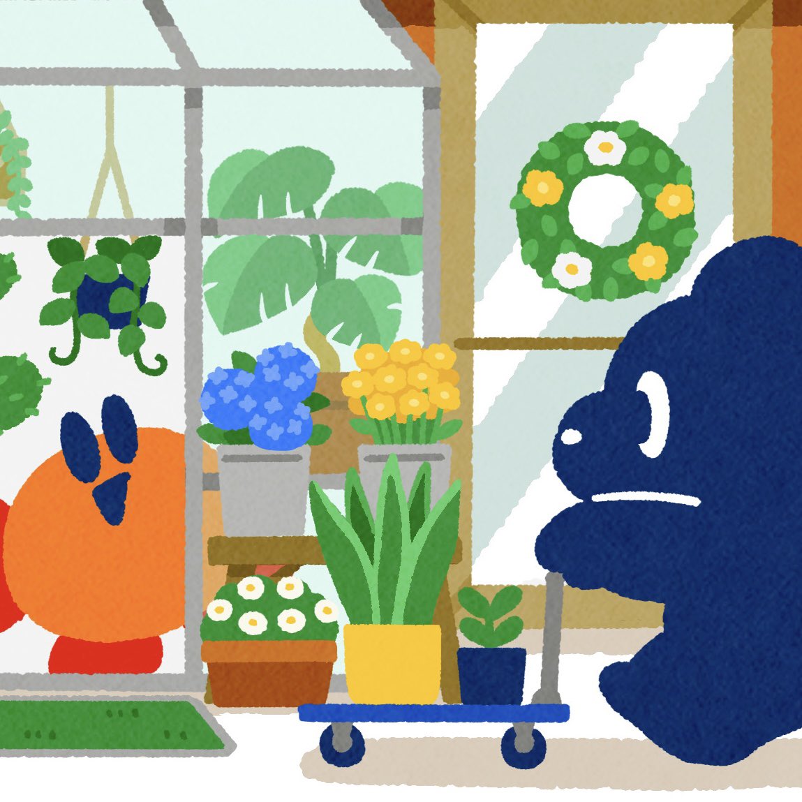 カレンダーのクマとカニwip🗓️