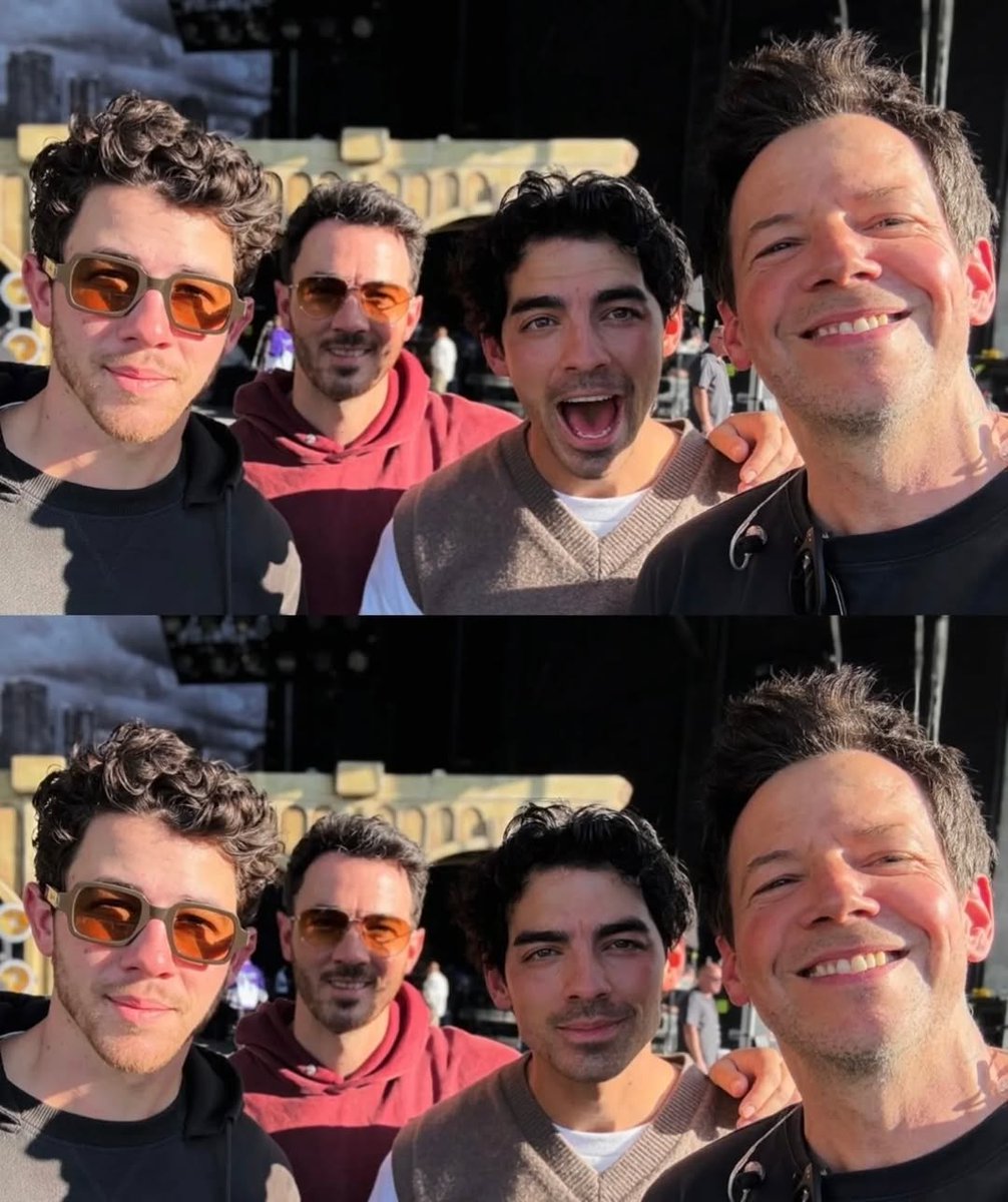 siimpleplanfans's tweet photo. Pierre with the Jonas Brothers https://t.co/4dy63Kh6w2
