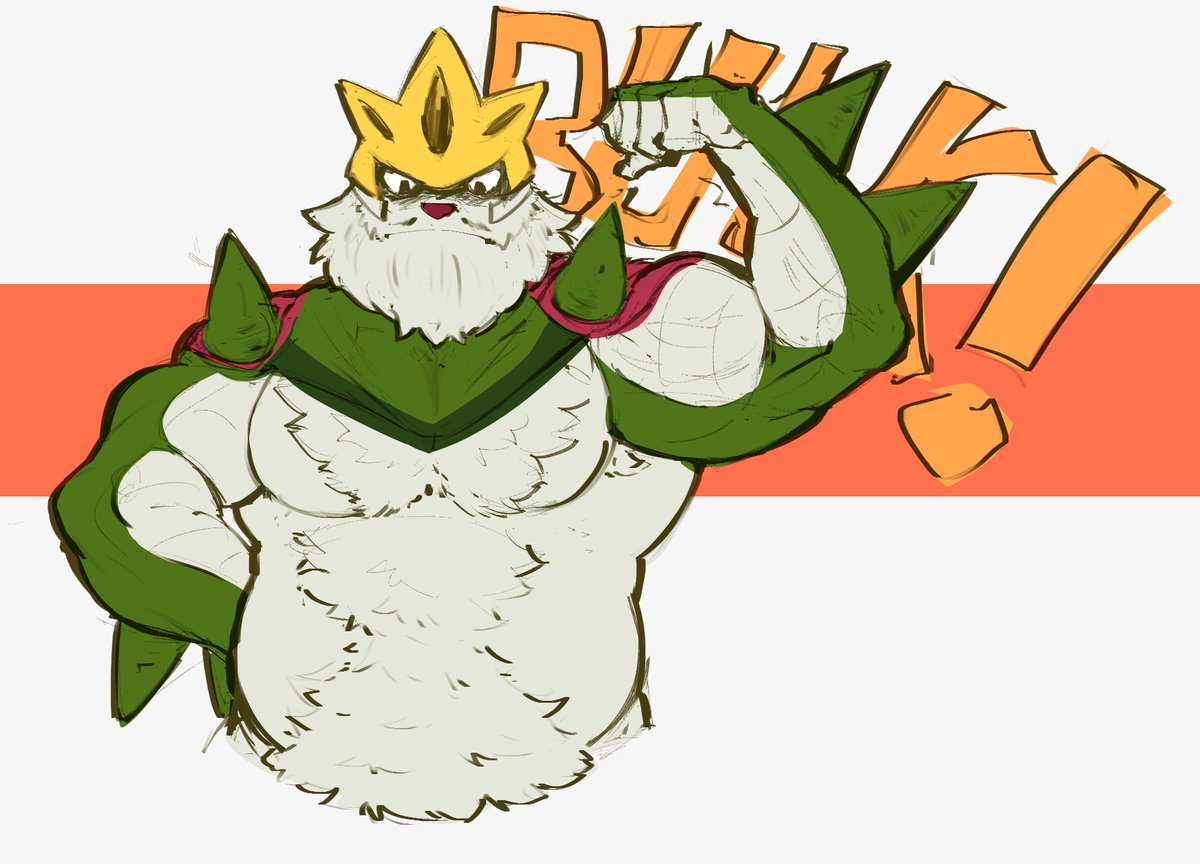 Friend told me to do Chesnaught for biceptember, so heres a sketch