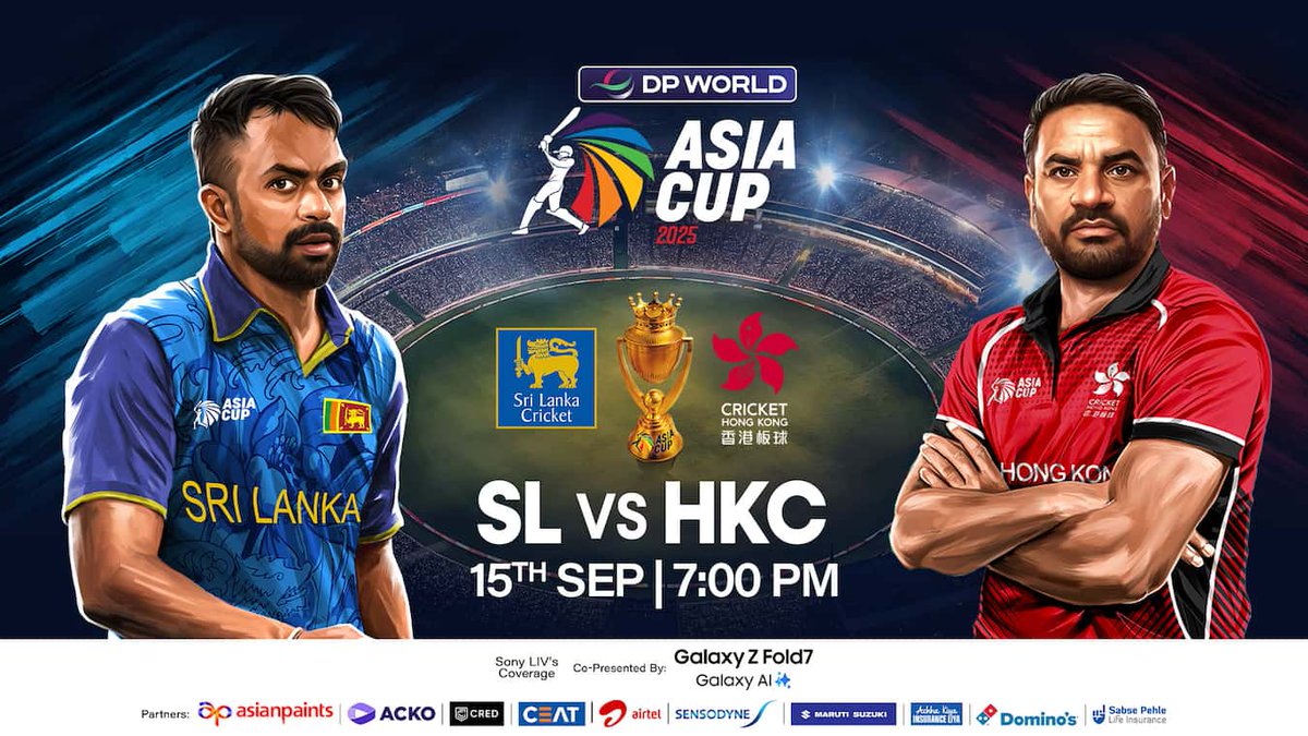 ஆசியக் கோப்பை
இன்றைய 2வது போட்டி
இலங்கை - ஹாங்காங் (8 மணி துபாய்) 

🏏இலங்கை - ஹாங்காங் இரு அணிகளுக்கு இடையிலான முதல் சர்வதேசப் போட்டி இது. 

⚡இலங்கை இதில் வென்றால் அடுத்த சுற்றுக்கு முன்னேறும். 

வெற்றி வாய்ப்பு
இலங்கை - 90%
ஹாங்காங் - 10%
#துடுப்பாட்டம்