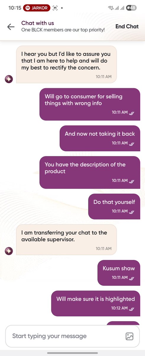 MayankBahl's tweet photo. @Swiggy @SwiggyCares @SwiggyInstamart Ordered a laptop bag and got a mini bag. Asked for return. Customer care not helping. Executive: Kusum Shaw @JAAGOFoundation @jago https://t.co/0POFD4QgOk