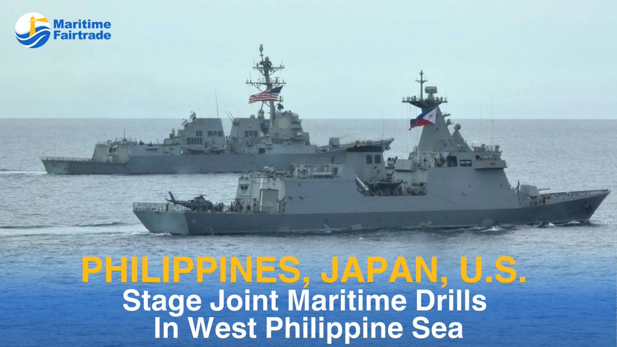 The Philippines, Japan, and the U.S. conclude joint maritime drills in the West Philippine Sea, underscoring interoperability and a shared commitment to security and freedom of navigation amid ongoing tensions.

Learn more: tinyurl.com/5awevsue
#WestPhilippineSea