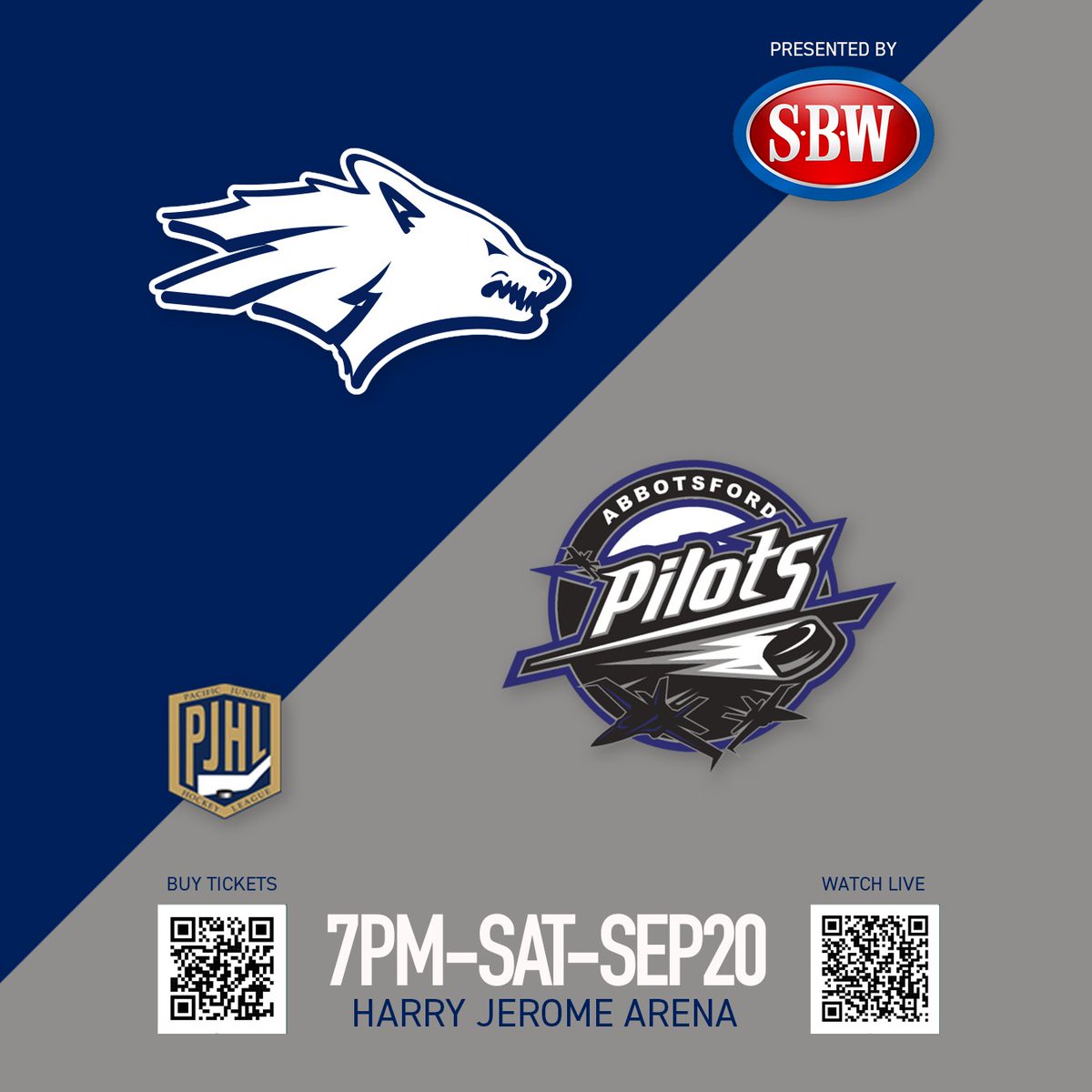 NVanWolfPack's tweet image. #gameday Let's Pack the Den to see the North Van Wolf Pack take on the Abbotsford Pilots at Harry Jerome Arena tonight at 7PM! 

linktr.ee/northvanwolfpa…

#StrengthOfThePack #PJHL #homegame #packtheden #smithbroswilson @AbbyPilots @ThePJHL