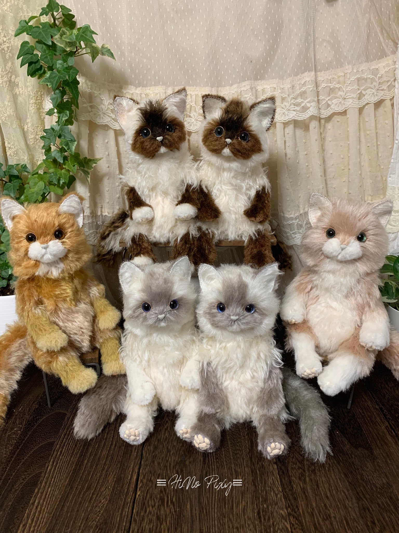 HiNo pixy ねこ　ハンドメイド　ぬいぐるみ HiNo pixy ねこ ハンドメイド ぬいぐるみ gyunyuya • Instagram