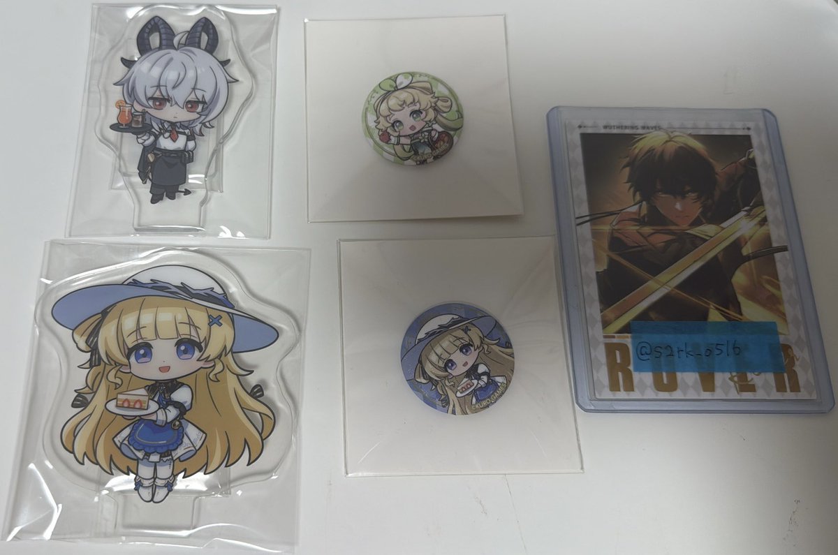 【交換】鳴潮 スイパラ ミニアクリルスタンド ミニ缶バッジ

譲）フィービー ヴェリーナ ザンニー

求）アクスタ→漂泊者♂︎ ブラント
缶バ→漂泊者♂︎ 相里

🐈‍⬛郵送希望

難しいと思いますがご縁がありましたらお願いいたします🍀𓈒𓏸︎︎︎︎