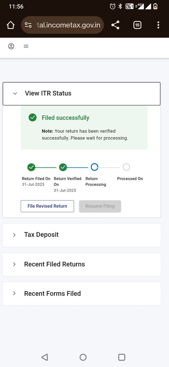 CaybieKB's tweet photo. @IncomeTaxIndia The return is still processing since 31st July. 
When will it be processed ?
Is this a fast process ? Why there is so much delay? 
Acknowledgement Number:51815314031072 https://t.co/KO4kasJS8r