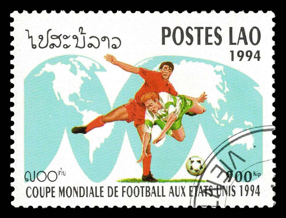 🇱🇦 Laos: 1994 FIFA World Cup in the USA. Issued on 15/06/1994.
