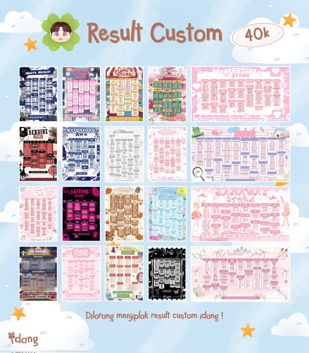 Haidwangg's tweet image. Any interaction will be appreciated 🍀
Halow halow bestieeehhh, idang udah open nich buat edit pl, tapi only custom yaah, letsgo yang mauw jajank sebelum idang close lagieh, yang imut di bawah ini result custom idang loch, slot terbatas bess 😚
#zonauang