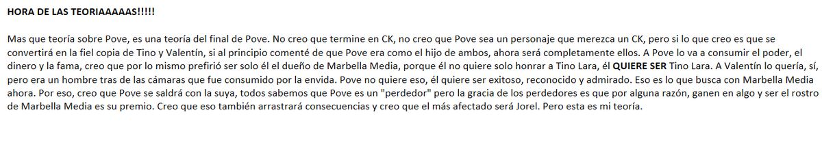 SunnyStark_'s tweet photo. Tarde, pero lo hice. ( hoy estuve ocupada todo el día y llegué a mi casa a ver el VOD y luego hacer esto) Comienza la cuenta regresiva para Pove ( y no lo estoy soportando) pero aquí está el Resumen/Comentario/Teoría del capítulo de hoy de Manuel Povedilla 

#Marbella3 #Povedilla https://t.co/KbWmQ178et