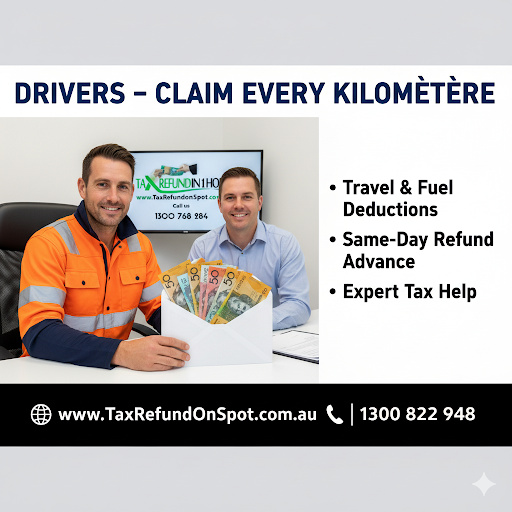 TaxRefundOnSpot's tweet image. DRIVERS - CLAIM EVERY KILOMETERE!
#drivers #TaxStrategy2025 #TaxHelp #WesternAustralia #ReelsForDays #viralvideo #StockMarketInvesting