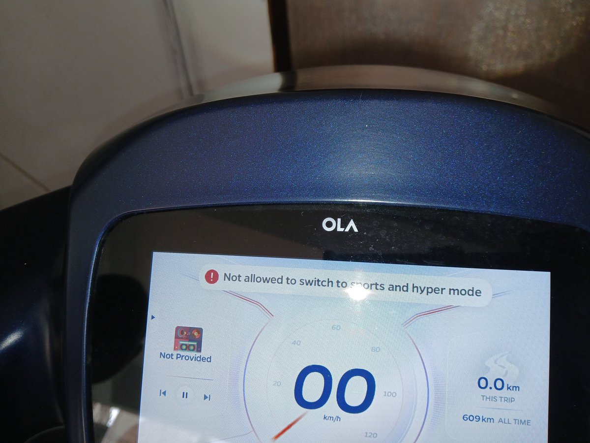 KanthSreedhar's tweet photo. @OlaElectric @bhash my ola vehicle after the recent updates has caused lot of issues with my vehicle. The truck has stopped working (can't unlock), power modes are not allowed. What is this upgrade made for is for the good of customers or to trouble the customers? https://t.co/XFGYRVWIbD