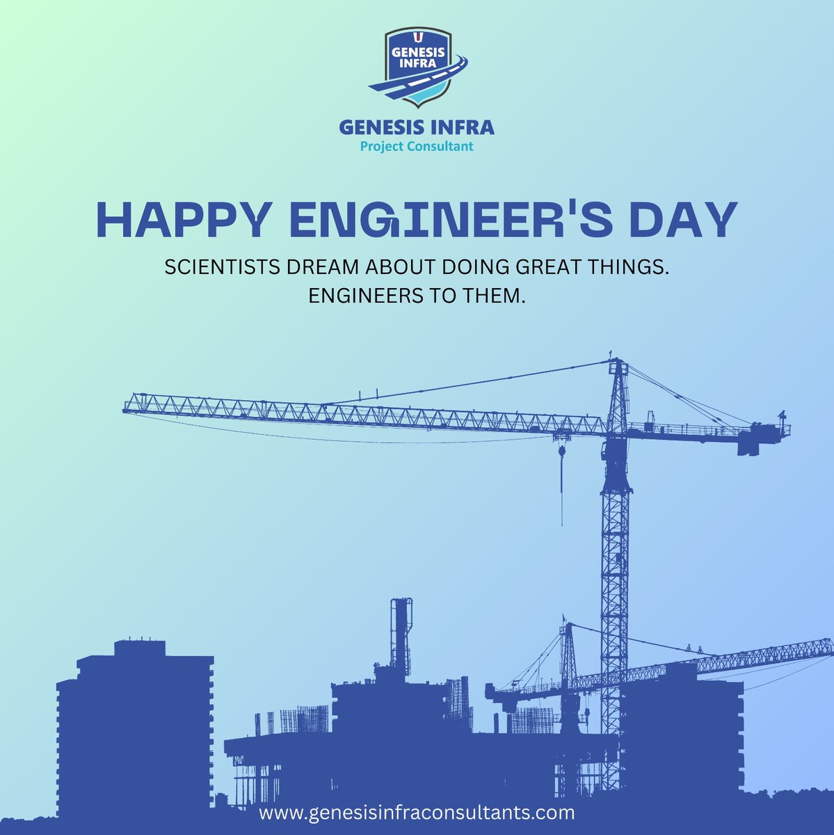 InfraGenesis's tweet photo. Saluting the engineers - the backbone of India’s infrastructure &amp; progress! Proudly supporting innovation with @porusbhatt @jaasvir9 &amp; @genesiswwf. Explore our mission: https://t.co/zllAvmw1MX https://t.co/AdqNEW5LuG #EngineeringExcellence https://t.co/uxmTaKdCzf