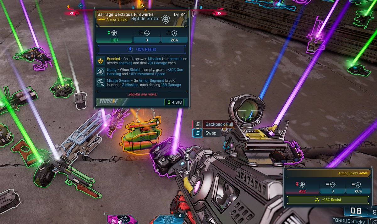 #Borderlands4 spent 45min grinding for higher lvl shield i was using since lvl10. We are so back