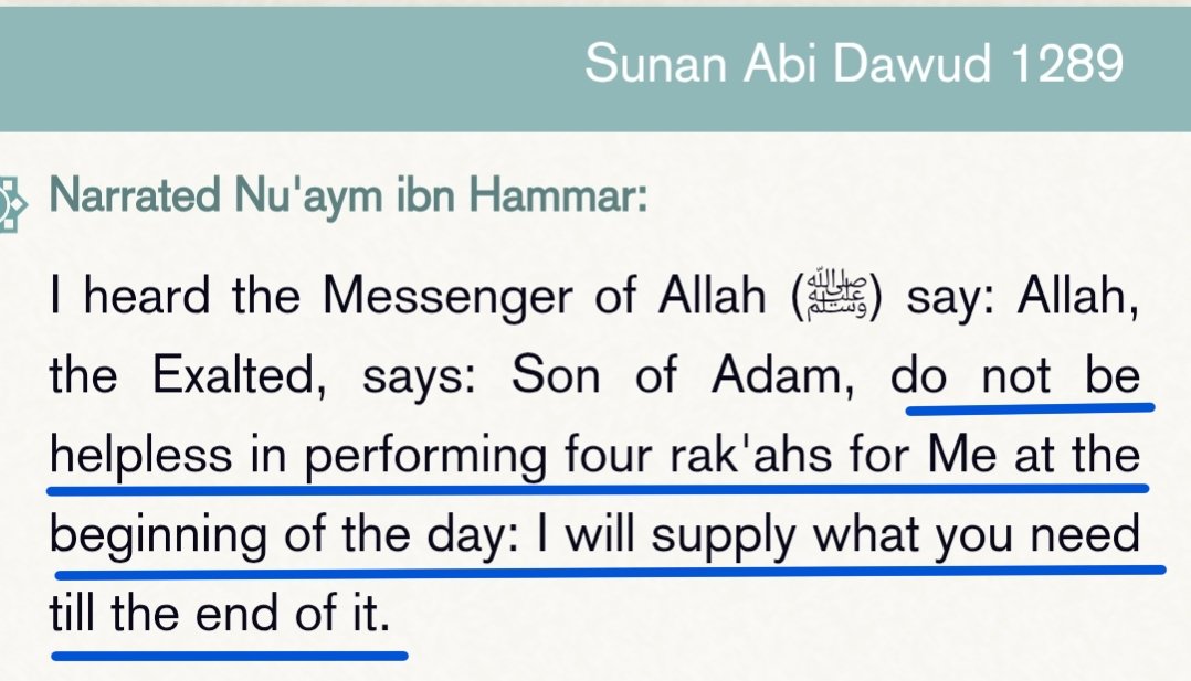 Ω
ΩΩΨ§Ψ¬ Ψ§ΩΨ³ΩΩ (@manhajassunnah) on Twitter photo πππππ πͺπππ ππ¨πππππ πππ π’π π¬π’π¨π₯ π‘πππ π’π π§ππ πππ¬ ππ π¬π’π¨ π£π₯ππ¬ π¦ππππ§ ππ ππ¨ππ
Start your day with Duha. Two or four rakβahs are enough for Allah to take care of your needs the entire day. Imagine, while youβre busy with
1/2 πππππ πͺπππ ππ¨πππππ πππ π’π π¬π’π¨π₯ π‘πππ π’π π§ππ πππ¬ ππ π¬π’π¨ π£π₯ππ¬ π¦ππππ§ ππ ππ¨ππ
Start your day with Duha. Two or four rakβahs are enough for Allah to take care of your needs the entire day. Imagine, while youβre busy with
1/2