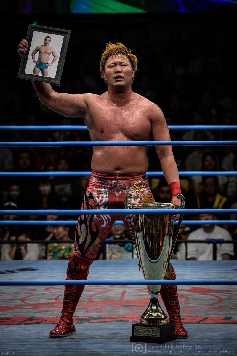 photo_pw's tweet photo. 🎊🏆congratulations🏆🎊
宮原健斗
#ajpw https://t.co/hgeDQOGKtH