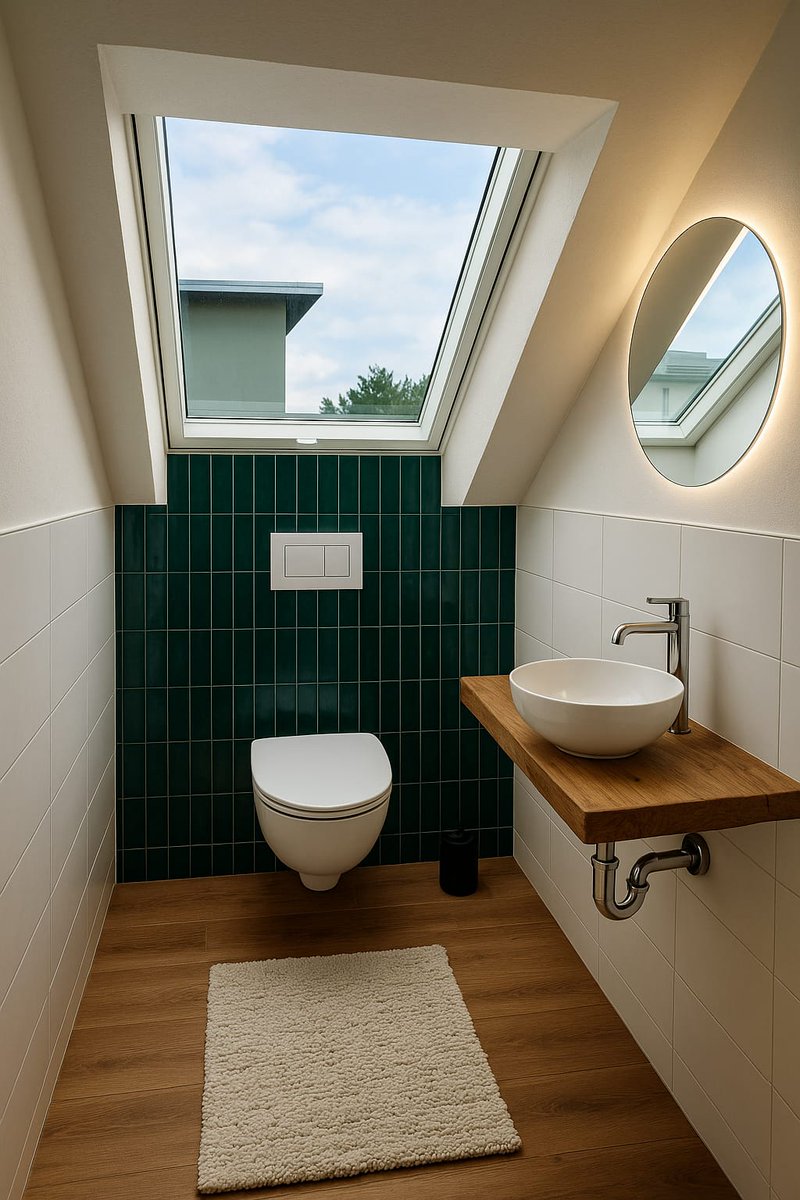 WarumBTC's tweet image. Toiletten-Planung mit ChatGPT.
Selbst Innenarchitekten werden überflüssig.
Links ChatGPT, Rechts der fertige Raum.