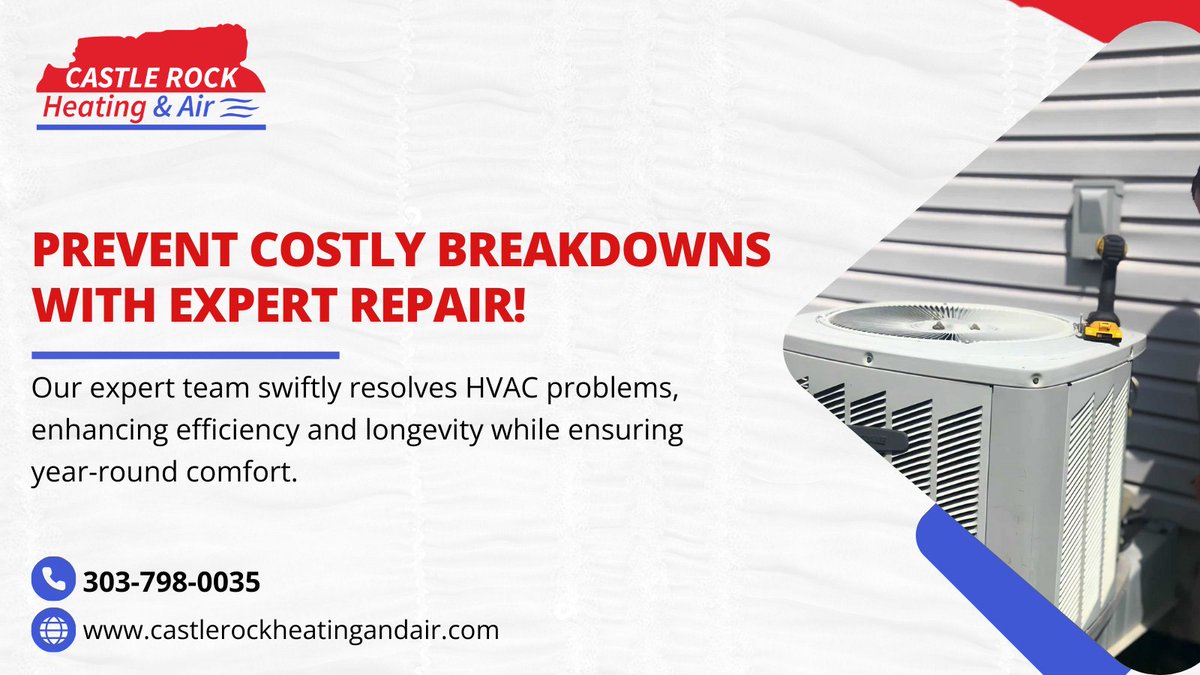 rock_heating's tweet image. Stay Comfortable Year-Round!

Our HVAC service quickly resolves heating and cooling problems for year-round comfort. 🛠️🏡💨

Get your system fixed today!

📞 (303) 798-0035
🌐 castlerockheatingandair.com

#CastleRockHeatingAndAir #ExpertService #FastRepairs