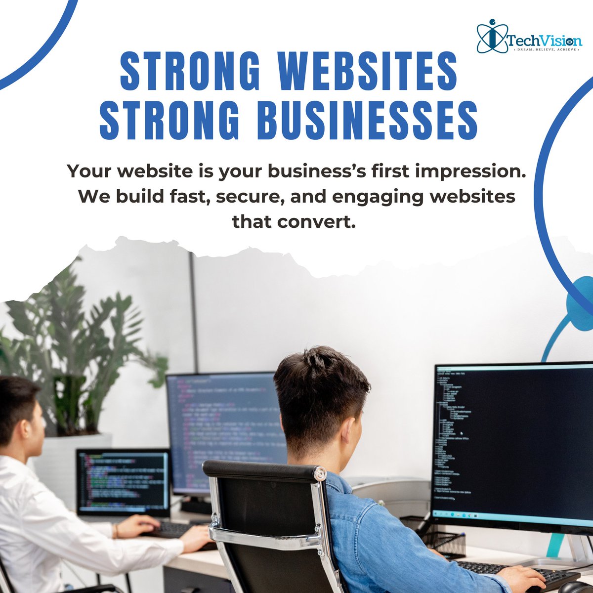 itechvision2's tweet photo. ⚡ Strong Websites = Strong Businesses
Your website is your business’s first impression. We build fast, secure, and engaging websites that convert. 

#WebsiteDevelopment #WebsiteDesign #php https://t.co/zQJAWZsNMu