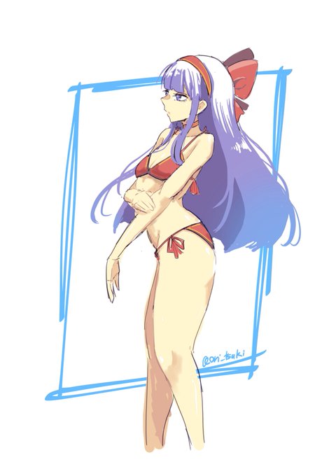 #夏が終わりそうだし今年描いた水着絵を貼ろう 