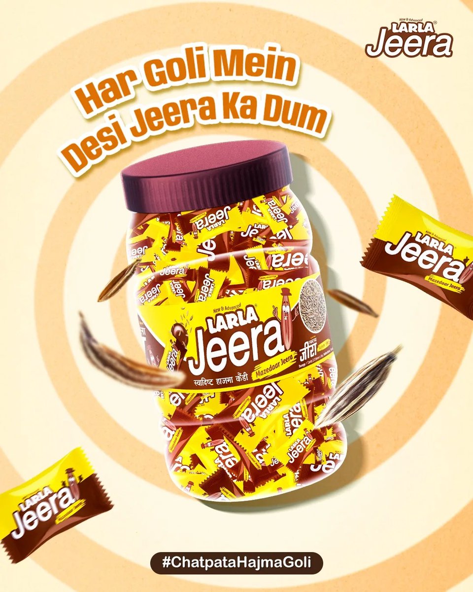 larlajeera's tweet photo. Say goodbye to post-meal discomfort and hello to flavorful relief with Larla Jeera Goli! 🍬

Packed with the power of authentic Jeera, this round little treat is your daily dose of taste and tummy comfort. https://t.co/iJrOqQKhbD