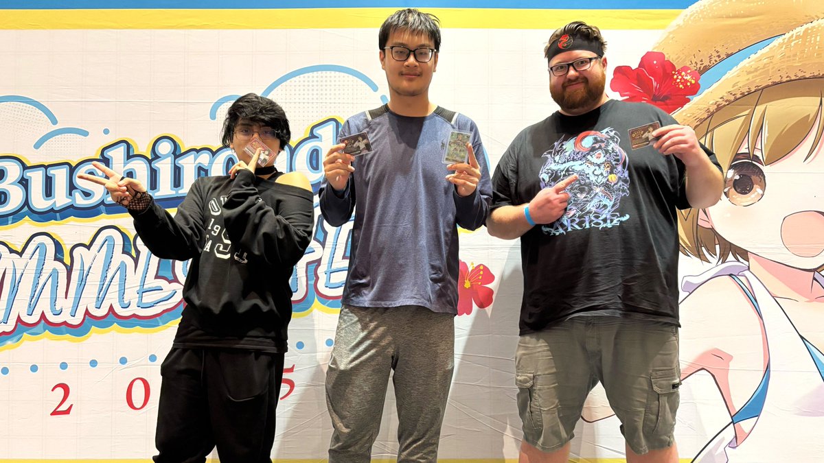 🌺 BSF 2025 🌺 Congratulations to the top players of Cardfight!! Vanguard  (Lyrical Monasterio Cup) at Philadelphia, PA (USA)!🎉 🏅 Danny Cheung 🥈  Juan Ponte 🥉 Michael Franquet #Bushiroad #BSF25, image size:1200x675