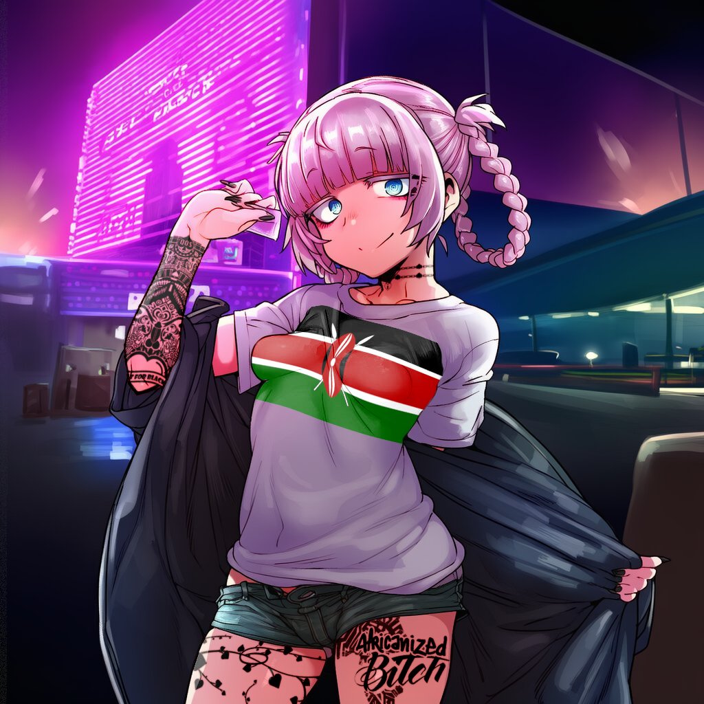 RaspberryRaven's tweet image. Quick little edit for @katya_nights 's safari 🤭. Gen is by her too, check her out!
#QOSedit #BlackedWaifu