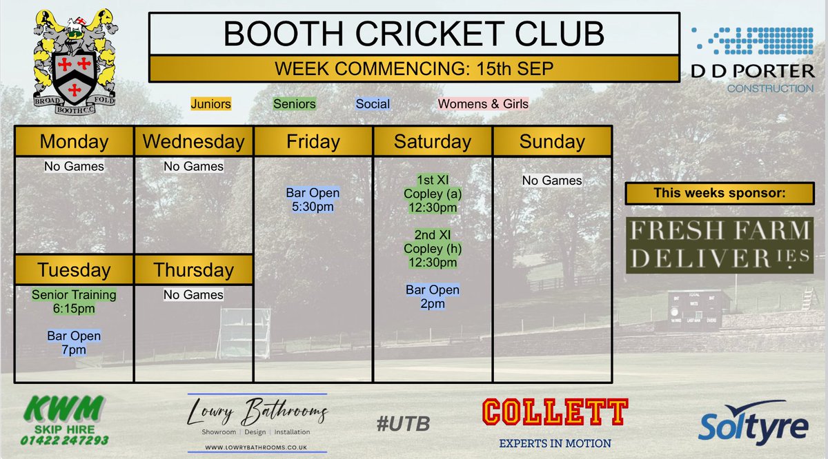 Booth Cricket Club tweet media