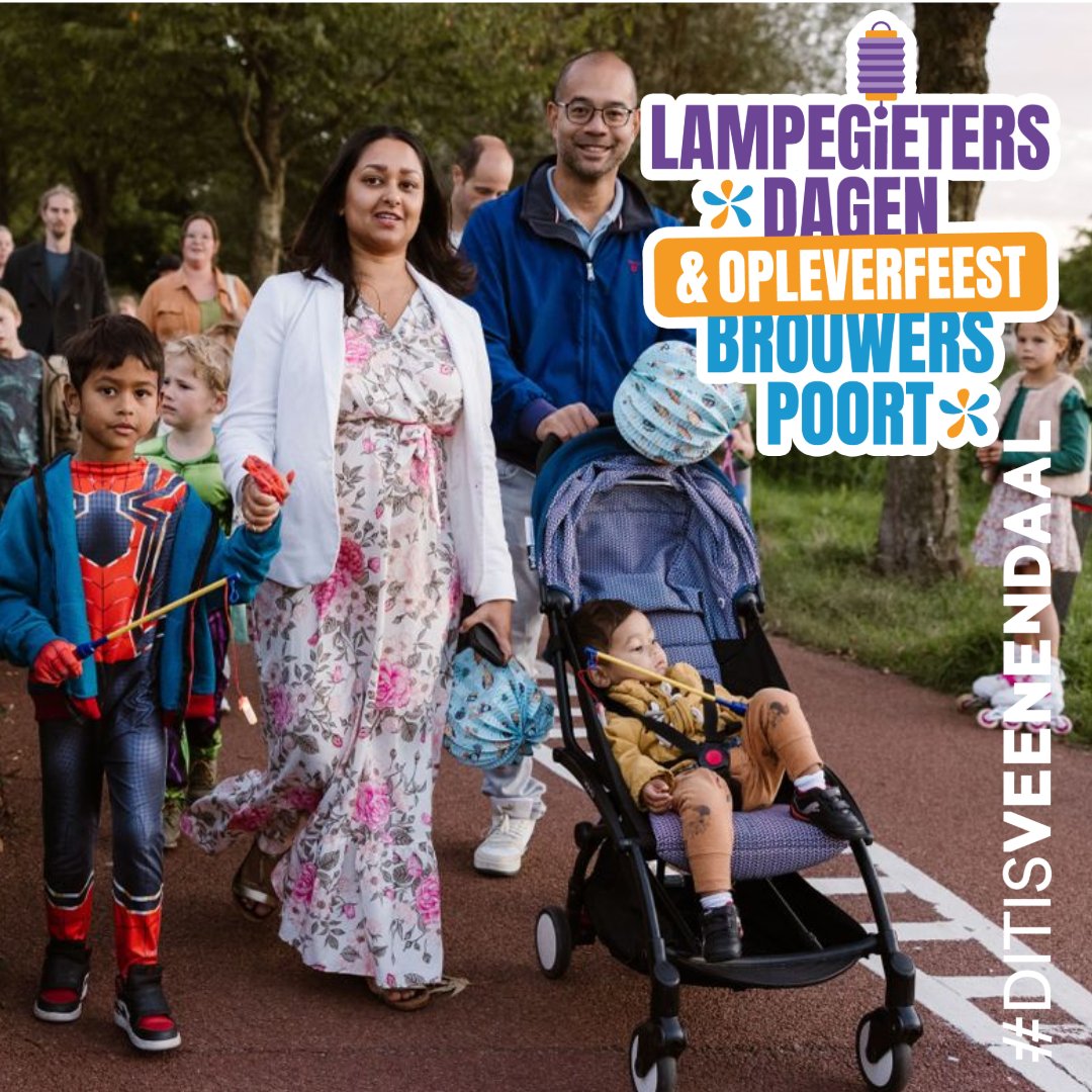 Vanavond is het Lampegietersavond! 🏮✨
Kinderen én volwassenen trekken verkleed door de straten met lampionnen. Vertrekpunten: Oost 19:15, West 19:15, Franse Gat 19:00, Dragonder-Noord 19:30, Centrum Noord 19:00, Centrum 19:30.
#ditisveenendaal #Lampegietersdagen #veenendaal