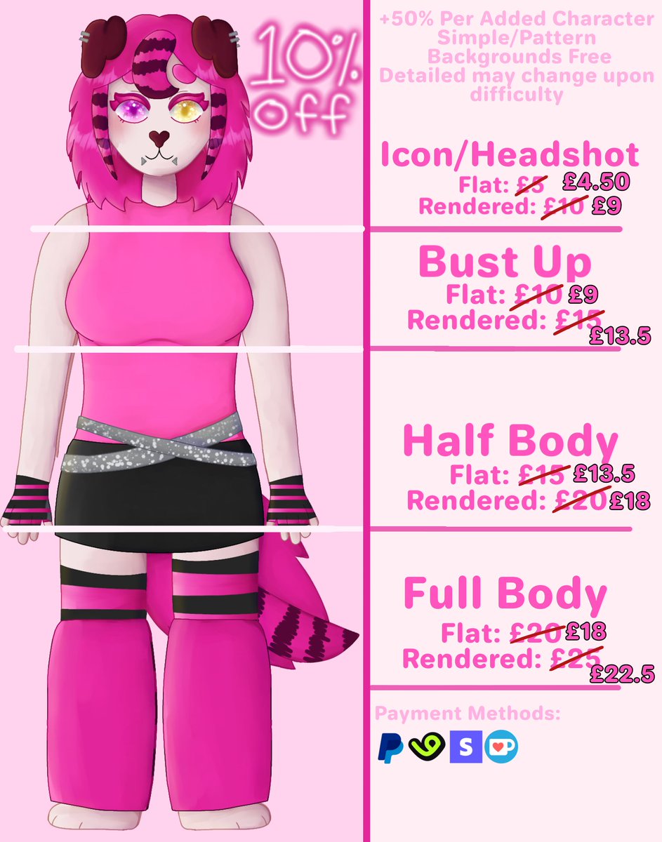 SsmudgeyART's tweet image. Smudge's Back to School Sale!
All commissions are 10% Off until the end of the month!!

🩷♻️ Appreciated!
---
#commissionsopen #Vgen