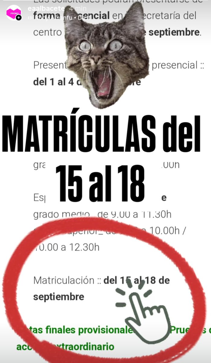 Del 15 al 18 de septiembre formaliza tu matrícula