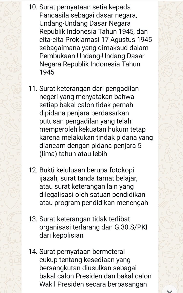 Hal-hal beginilah membuat publik jadi yakin Ijazah Gibran Rakabuming bermasalah..

Ngapain coba dibuat aturan supaya Ijazah Gibran tidak perlu dilihat publik..

Aneh!!!