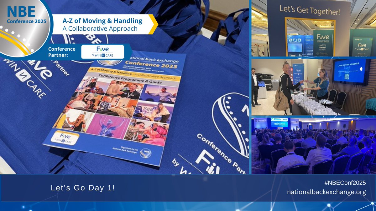 nbetoday's tweet image. Welcome to Day 1 of #NBEConf2025!

What better way to start than an intro from our awesome Chair Sarah Thornton followed by energiser, musician and coach James Sills 🎉
nationalbackexchange.org/nbe-annual-con…

#MovingAndHandling #LetsGetTogether