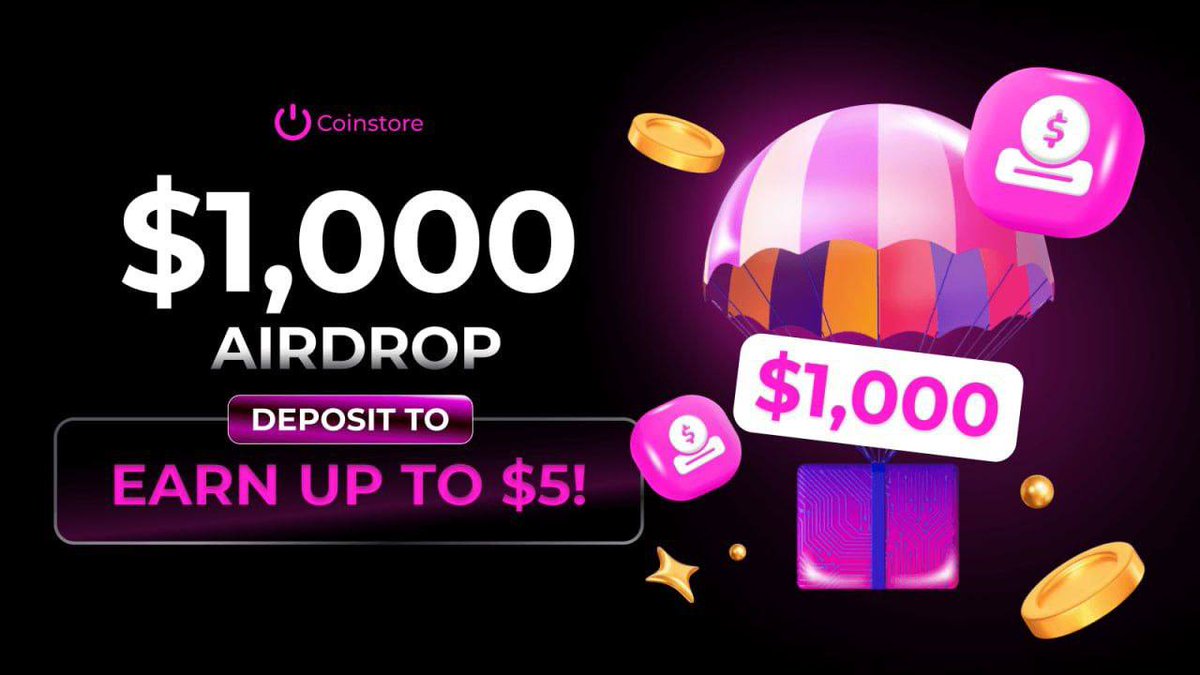 Why just trade when you can earn extra?
💵 Deposit 100 USDT
📈 Trade $500
🎉 Claim $2–$5 rewards from a $1,000 pool

⏳ Limited – don’t snooze!
👉 h5.coinstore.vip/h5/signup?invi…

#Coinstore #TradeToEarn #CryptoDeals