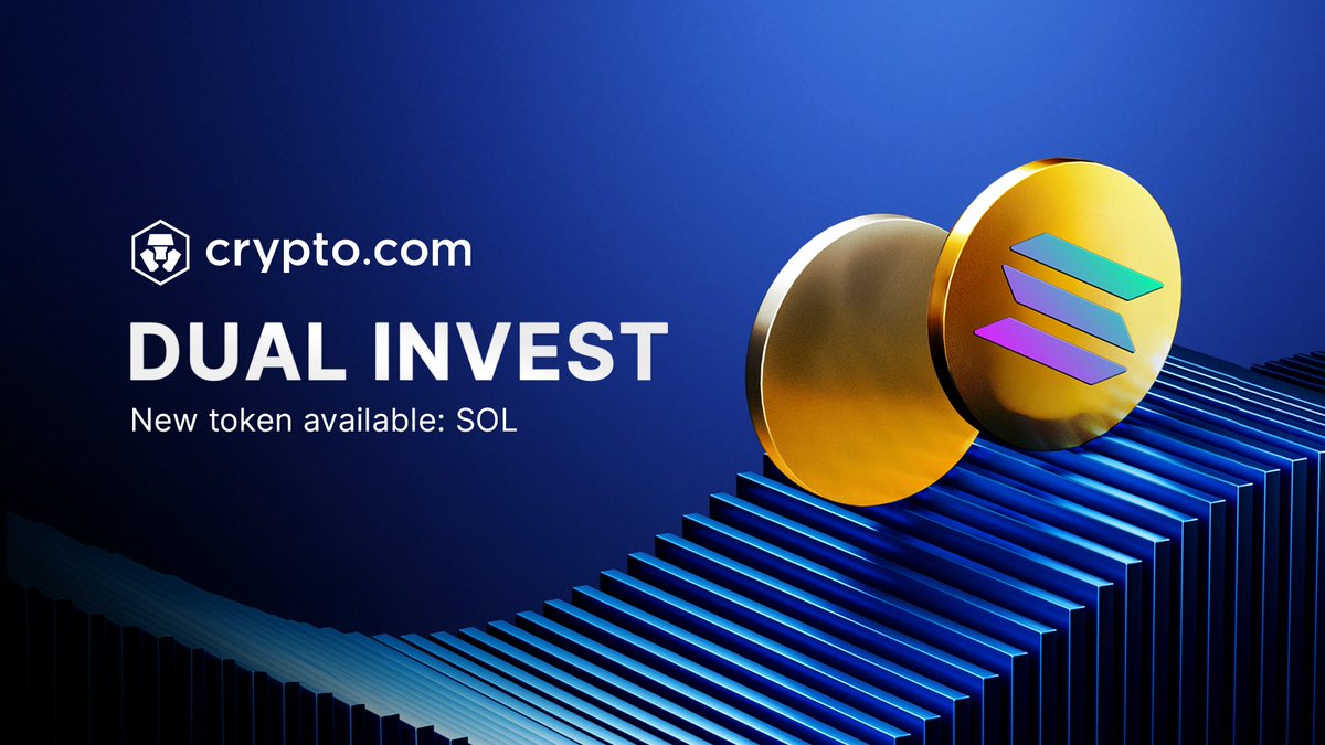 🆕 SOL is now available on Dual Invest Enjoy up to triple-digit reward  rates on SOL 🪙 In addition to $BTC $ETH $USDC 🎯 Select your Target Price  and term 🤝 Lock